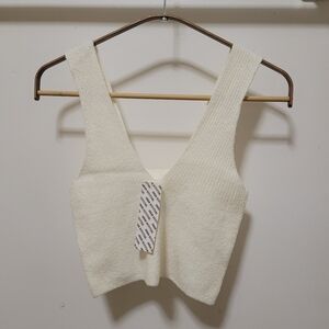 NWT UO V-neck Knit Bralette Top